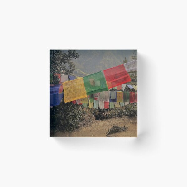Item preview, Buddhist prayer flags from Bhutan designed and sold by PrakritiPrints.