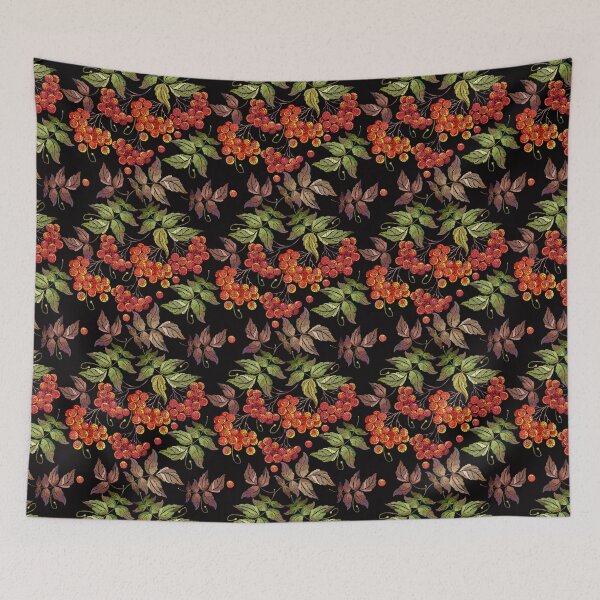 Item preview, Embroidery red branches of a mountain ash berry designed and sold by matrioshka.