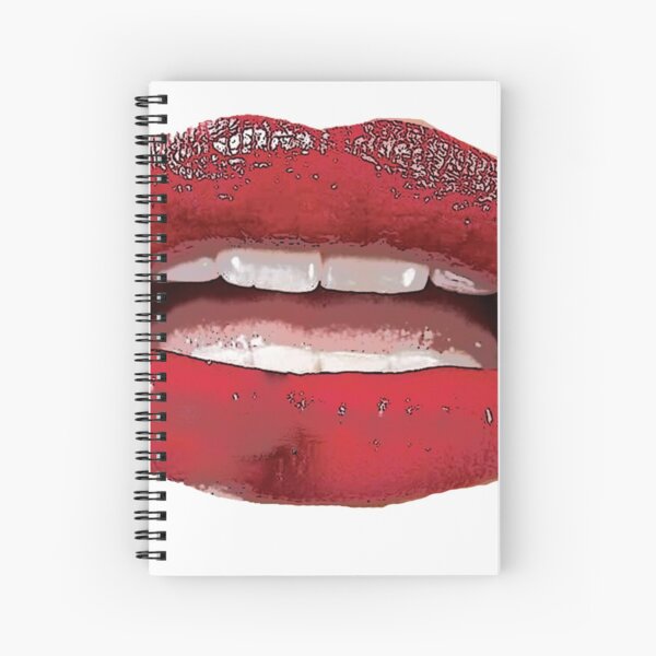Red Lips Spiral Notebook
