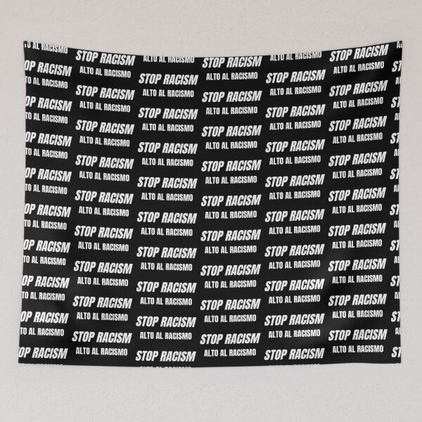 Item preview, Copy of STOP RACISM /  ALTO AL RACISMO designed and sold by Cool-Cat-POD.