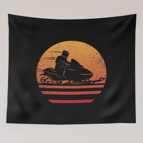 Item preview, Retro Vintage Snowmobile designed and sold by EstelleStar.
