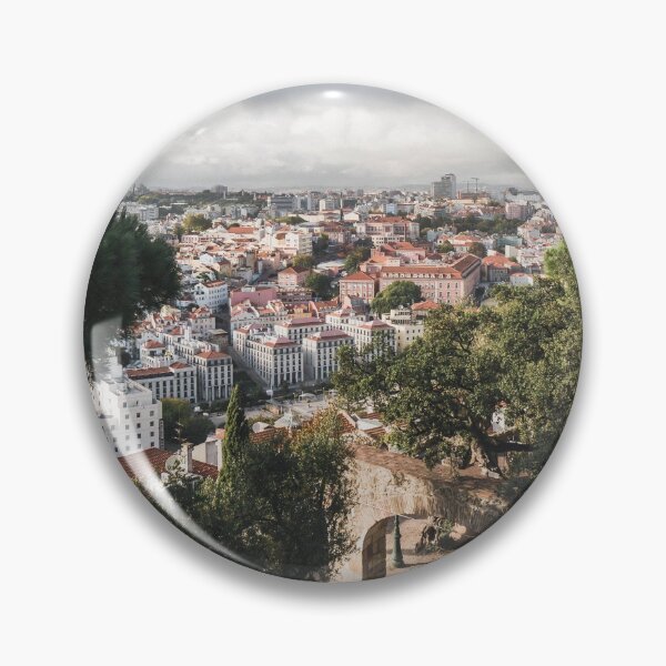 Item preview, red rooves, white houses, lisbon, portugal, skyline designed and sold by Rebecca Li.