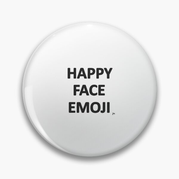 Item preview, HAPPY FACE EMOJI plain black Emoji-NOT Design by JohnnyMyass designed and sold by JohnnyMyass.