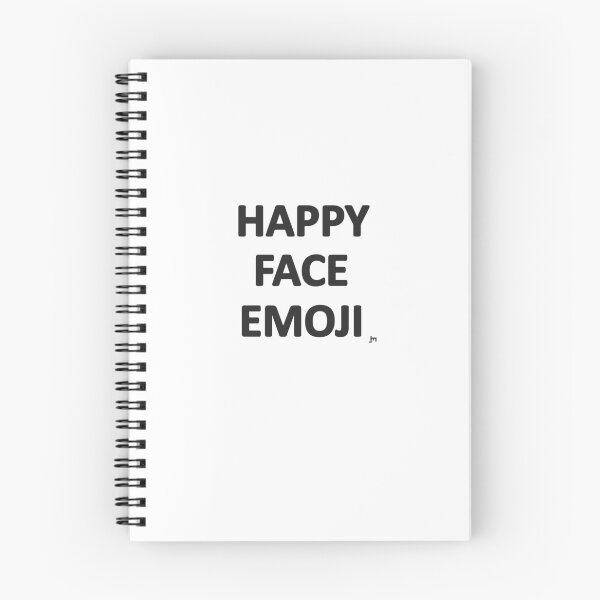 Item preview, HAPPY FACE EMOJI plain black Emoji-NOT Design by JohnnyMyass designed and sold by JohnnyMyass.
