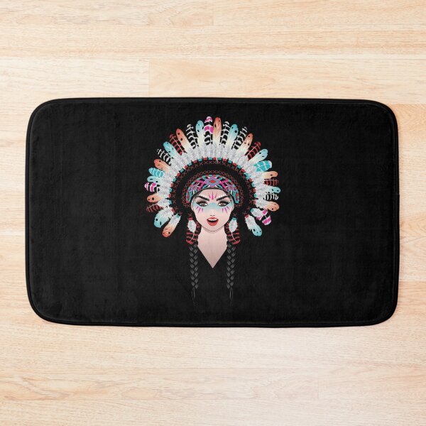 Item preview, Tribal girl in war bonnet designed and sold by AnnArtshock.
