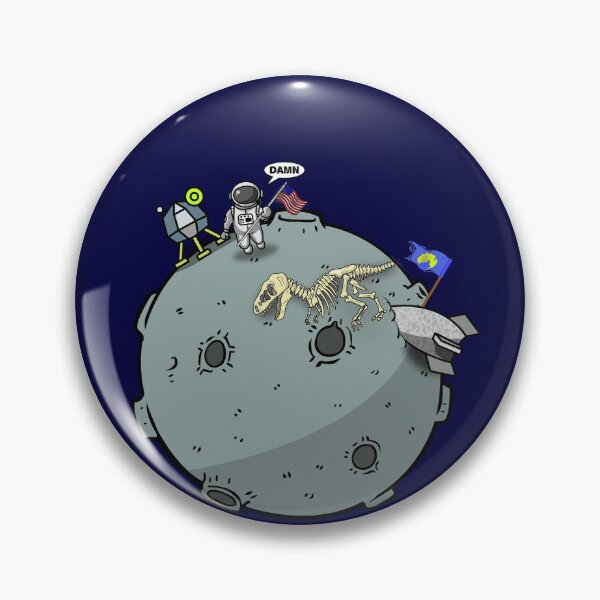 Item preview, One Small step for... "DAMN"- Jurassic Funny  designed and sold by Hair-brained  Haberdasher.
