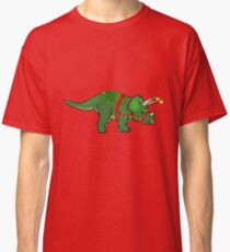 christmas triceratops Classic T-Shirt