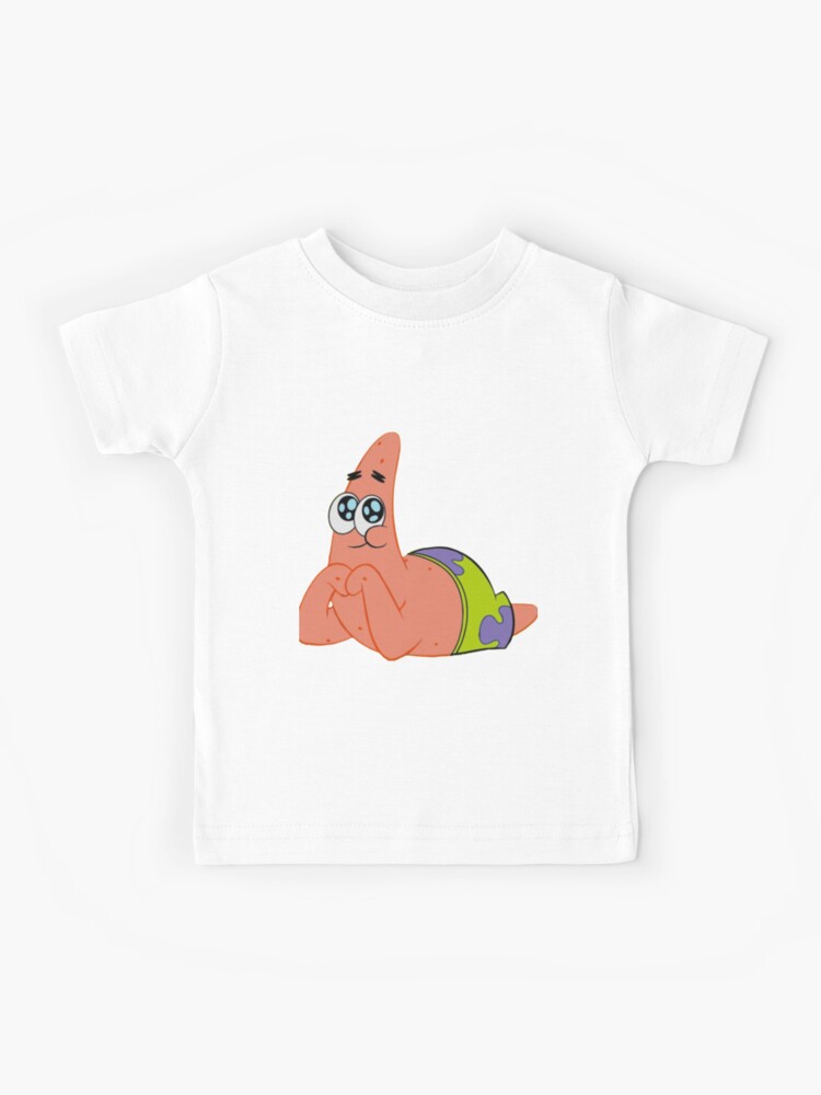 SpongeBob SquarePants T-Shirt Sad Patrick In Fish Bowl Small White Shirt