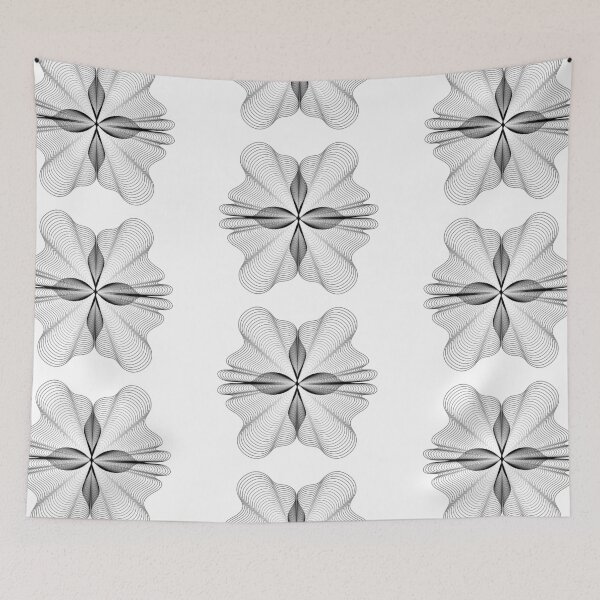 Item preview, Graphical Folding Lines Forming Feathers designed and sold by EngineeringTees.