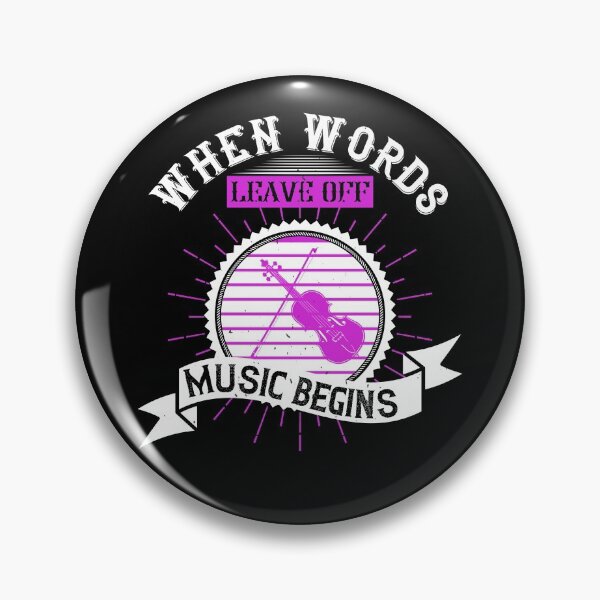Item preview, When Words Leave Off, Music Begins  designed and sold by GoodVibeDesign.