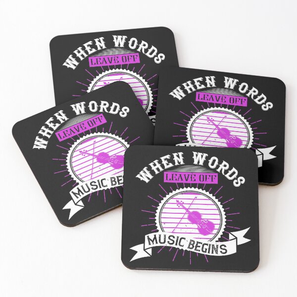 Item preview, When Words Leave Off, Music Begins  designed and sold by GoodVibeDesign.