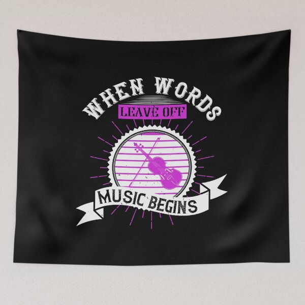 Item preview, When Words Leave Off, Music Begins  designed and sold by GoodVibeDesign.