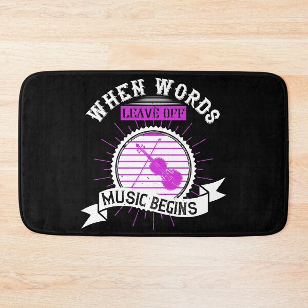 Item preview, When Words Leave Off, Music Begins  designed and sold by GoodVibeDesign.