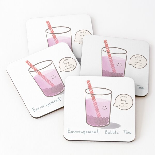 Item preview, Encouragement bubble tea designed and sold by themindfuldonut.