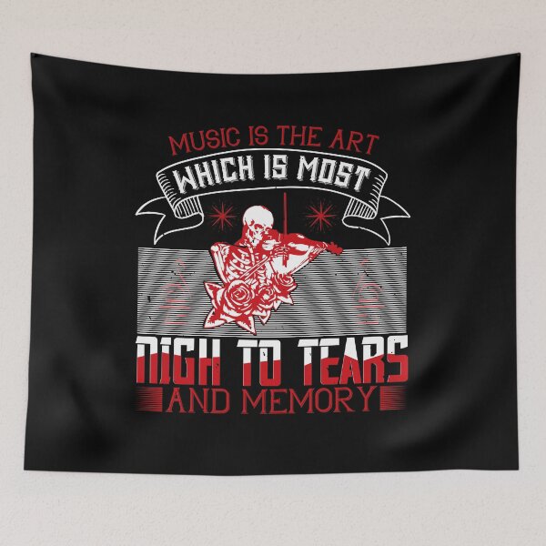 Item preview, Music Is The Art Which Is Most Nigh To Tears And Memory  designed and sold by GoodVibeDesign.