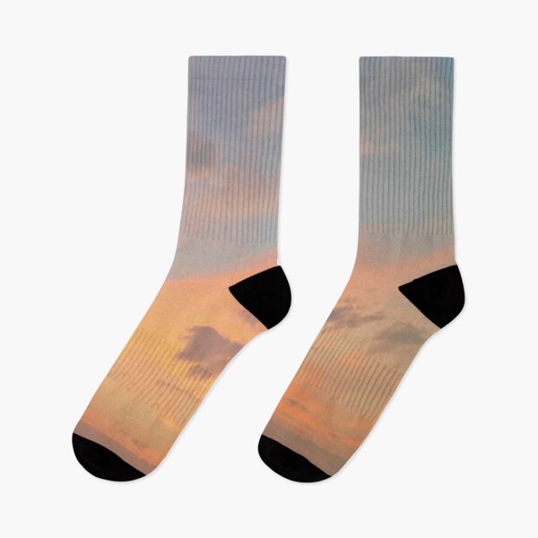 Item preview, Pink orange sunset sky designed and sold by PrakritiPrints.