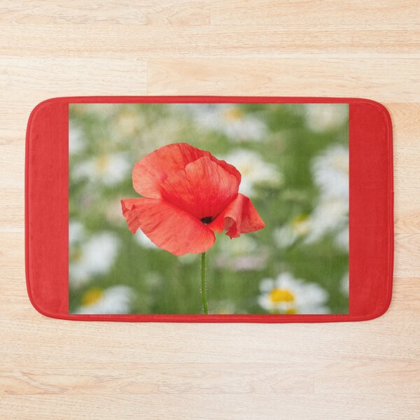 Item preview, Flanders poppy on the field of daisies designed and sold by Jouko Lehto Photography.