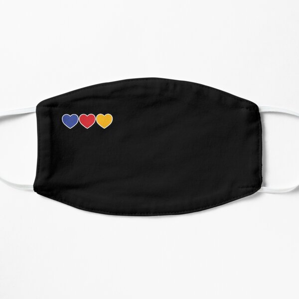 Black Tri-Heart Mask