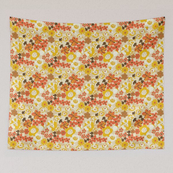 Item preview, 70s wallpaper floral designed and sold by Tonionio.