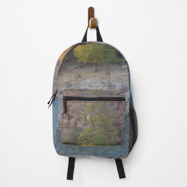 Item preview, Glacial river fall tree colors designed and sold by PrakritiPrints.