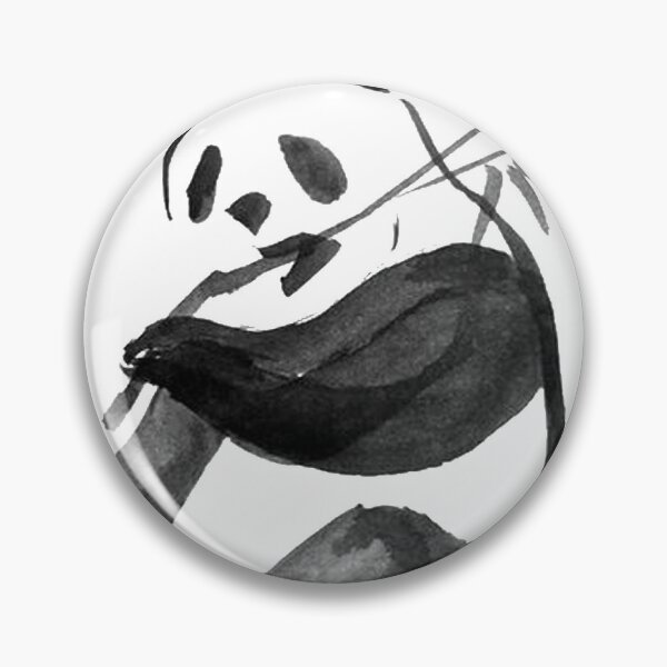 Item preview, Chinese ink painting - panda with bamboo - ink painting panda bear designed and sold by Kallandra.