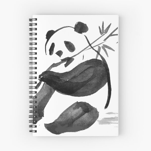 Item preview, Chinese ink painting - panda with bamboo - ink painting panda bear designed and sold by Kallandra.