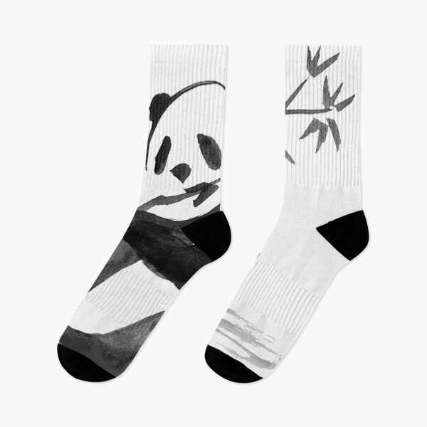 Item preview, Chinese ink painting - panda with bamboo - ink painting panda bear designed and sold by Kallandra.