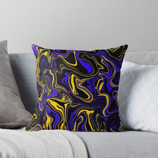 Item preview, Yellow Blue and Black Oil Spill designed and sold by WildNClassyFun.