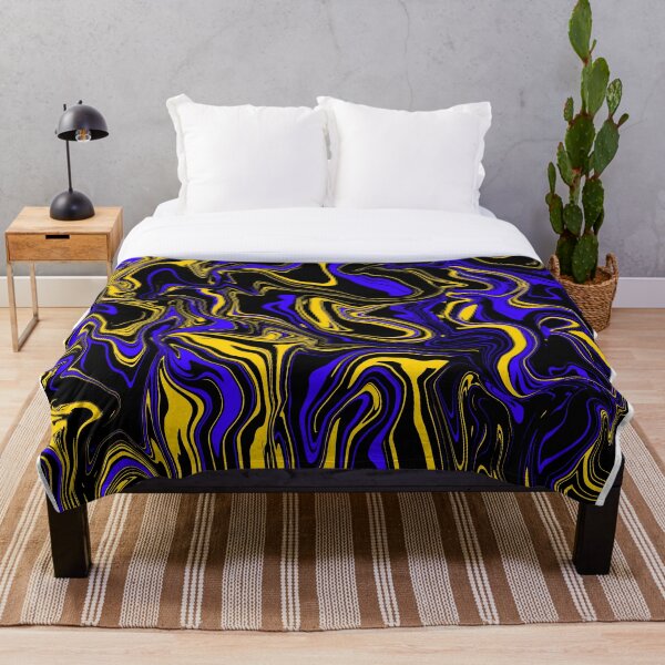 Item preview, Derrame de aceite amarillo azul y negro designed and sold by WildNClassyFun.