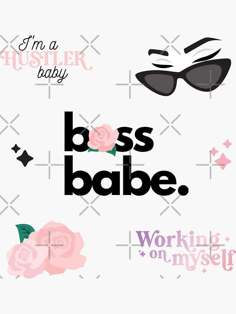 "Pink girl boss sticker pack v1 / Inspirational Quotes / CEO