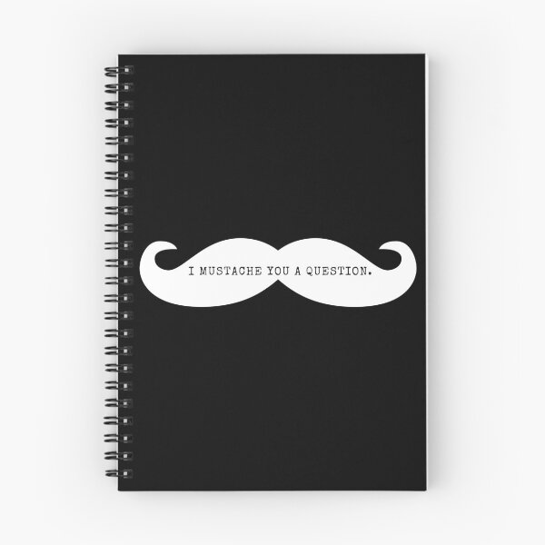 Item preview, I Mustache You A Question - White Mustache  designed and sold by Easy Breezy.