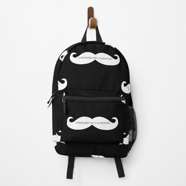 Item preview, I Mustache You A Question - White Mustache  designed and sold by Easy Breezy.