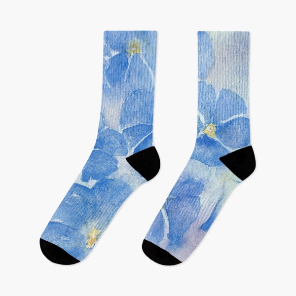 Item preview, Blue Flowers Watercolour Painting - Morning Glory designed and sold by jayne gaze.