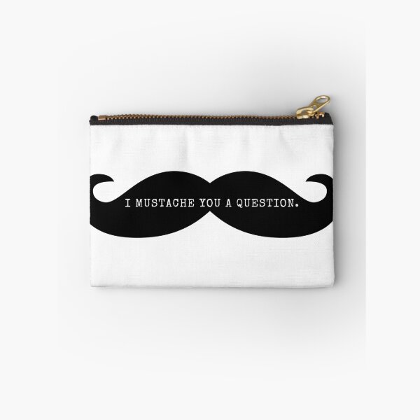 Item preview, I Mustache You A Question - Black Mustache  designed and sold by Easy Breezy.