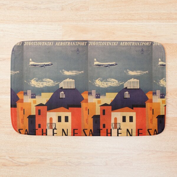 Item preview, Athens vintage travel poster designed and sold by stickart-marek.