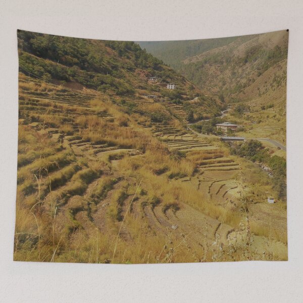 Item preview, Mountain step cultivation designed and sold by PrakritiPrints.