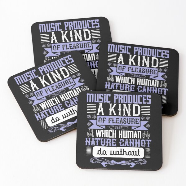 Item preview, Music Produces A Kind Of Pleasure Which Human Nature Cannot Do Without  designed and sold by GoodVibeDesign.