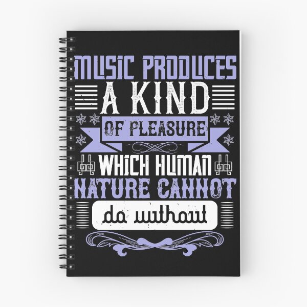 Item preview, Music Produces A Kind Of Pleasure Which Human Nature Cannot Do Without  designed and sold by GoodVibeDesign.