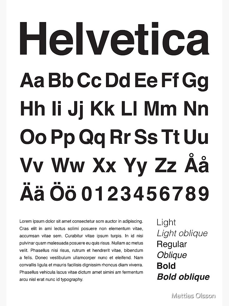 Шрифт helvetica regular