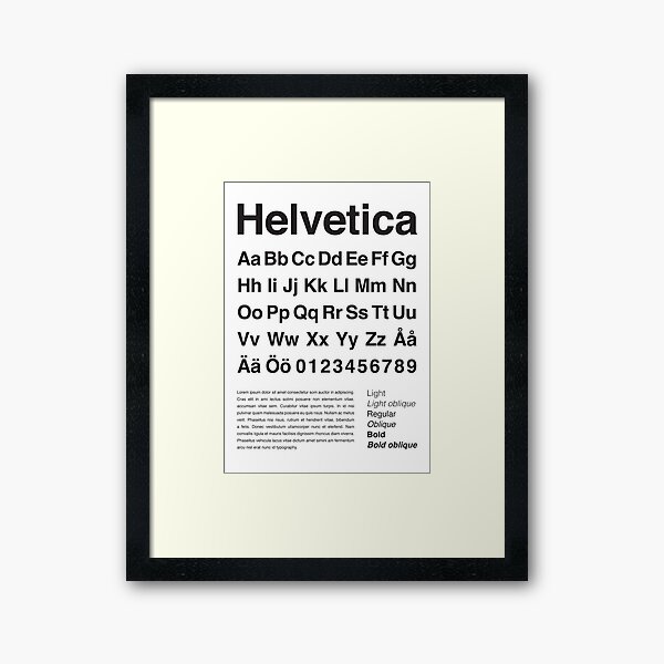 Item preview, Typography Poster Helvetica Alphabet designed and sold by Mattias Olsson.