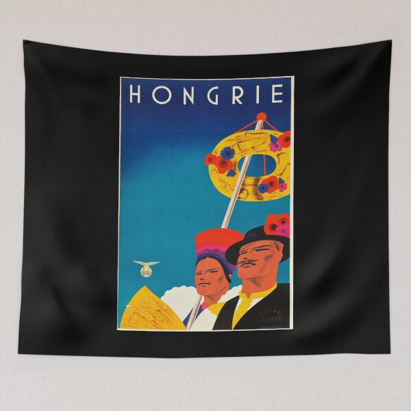 Artikelvorschau, Hongire vintage travel poster entworfen und verkauft von stickart-marek.