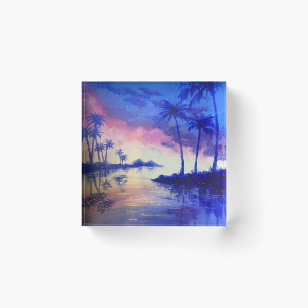 Item preview, Blue palm tree designed and sold by Tonionio.