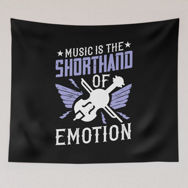 Item preview, Music Is The Shorthand Of Emotion designed and sold by GoodVibeDesign.