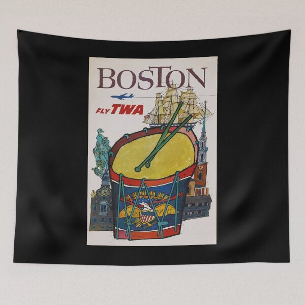 Artikelvorschau, Boston vintage travel poster entworfen und verkauft von stickart-marek.