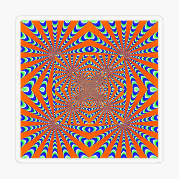 iLLusion, Psychedelic dark side of the moon cover Transparent Sticker