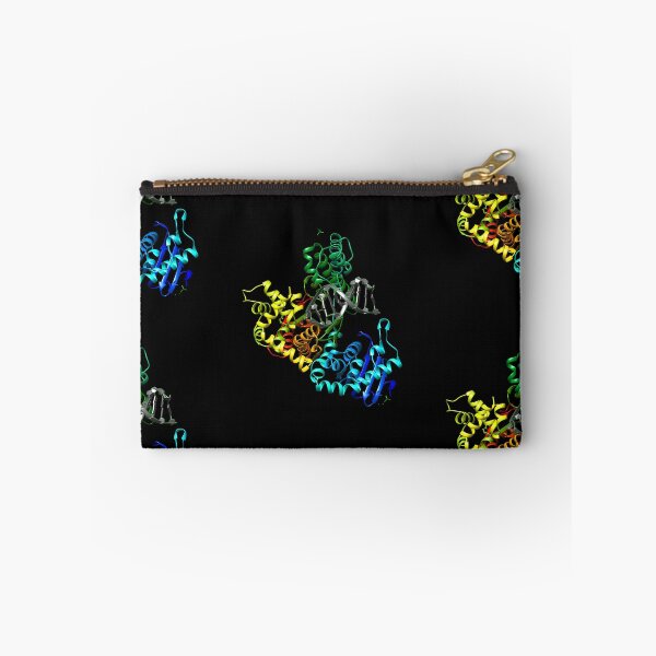 Item preview, DNA Polymerase with DNA with Black Background designed and sold by MoLecULaR-biO.