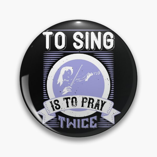 Item preview, To Sing Is To Pray Twice  designed and sold by GoodVibeDesign.