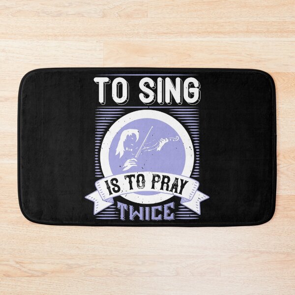 Item preview, To Sing Is To Pray Twice  designed and sold by GoodVibeDesign.