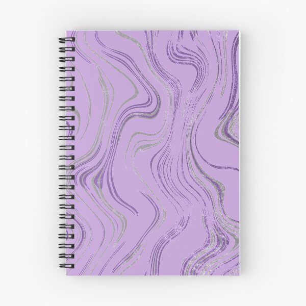 Item preview, Liquid Marble Swirls Purple Silver designed and sold by WisdomInspired.