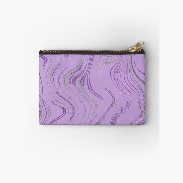 Item preview, Liquid Marble Swirls Purple Silver designed and sold by WisdomInspired.